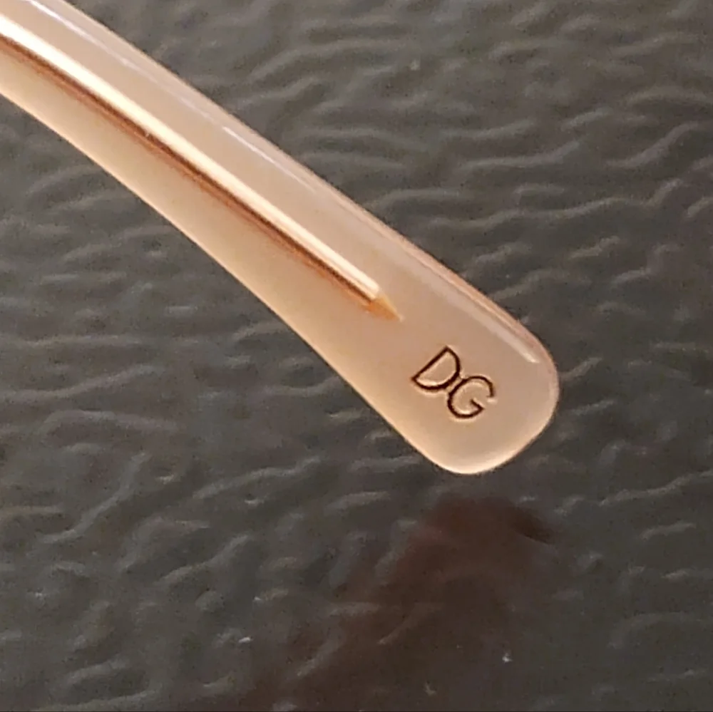 Dolce & Gabbana Rose Embellished Sunglasses - Rose Gold and Purple - Picture 6 of 9